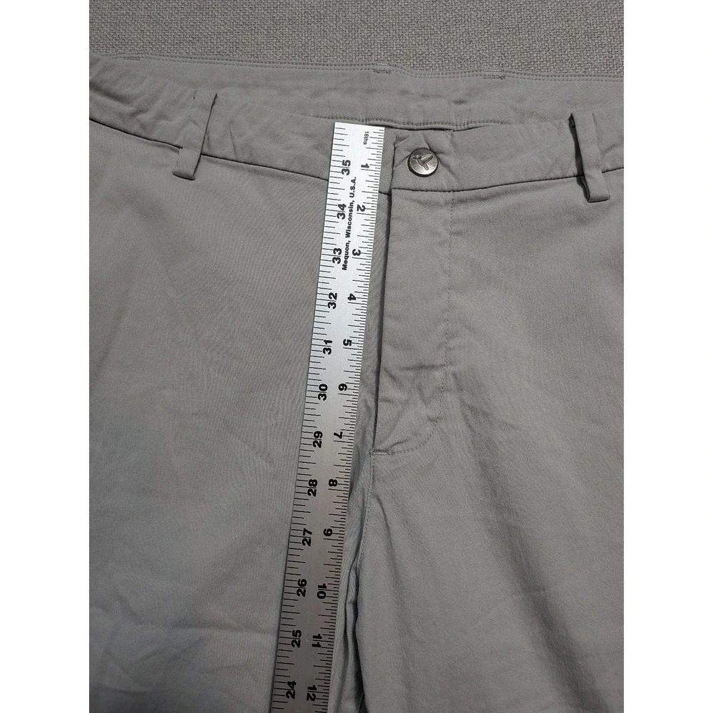 Birddogs Pants Men's Stone 36x32 Cotton Blend Stretch Chino Golf Travel